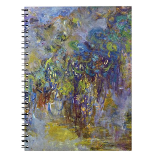 Wisteria (rechterhelft) van Claude Monet Notitieboek (Voorkant)