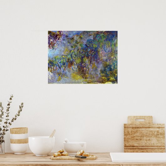 Wisteria (rechterhelft) van Claude Monet Poster (Keuken)