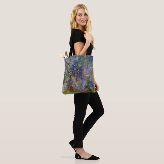 Wisteria (rechterhelft) van Claude Monet Tote Bag (Op model)