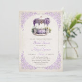 Wisteria Regency Bruidsfeest Uitnodiging (Staand voorkant)