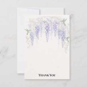 Wisteria Regency Grootheid Romantisch Bedankkaart