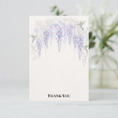 Wisteria Regency Grootheid Romantisch Bedankkaart (Staand voorkant)