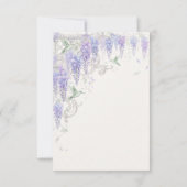 Wisteria Regency Grootheid Romantisch Bedankkaart (Achterkant)