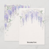 Wisteria Regency Grootheid Romantisch Bedankkaart (Voorkant / Achterkant)