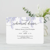 Wisteria Rehearsal Dinner Invitation Kaart (Staand voorkant)