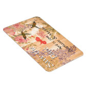 Wisteria Rozen Bloemen Floral Save the Date Magnet Magneet (Rechterzijde)