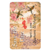 Wisteria Rozen Bloemen Floral Save the Date Magnet Magneet (Verticaal)