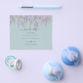 Wisteria Sage Trouw Datum Bewaren BUDGET Flyer (Enkel)