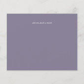 Wisteria Save Dates Dusty Paars Weddenschap BUDGET (Achterkant)