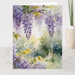 Wisteria Studie A In Waterverf Kaart