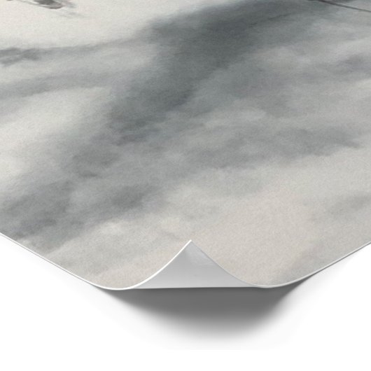 Wisteria Sumi e print (Hoek)