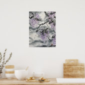 Wisteria Sumi e print (Keuken)