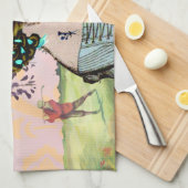 Wisteria Sunrise Golfer's Towel Theedoek (Quarter Fold)