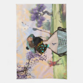 Wisteria Sunrise Golfer's Towel Theedoek (Verticaal)