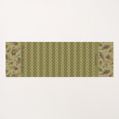Wisteria Tossed Flowers Monogramed Yogamat (Achterkant (horizontaal))