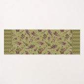 Wisteria Tossed Flowers Monogramed Yogamat (Voorkant (horizontaal))