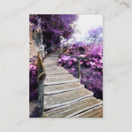 wisteria trap-briefkaart visitekaartje
