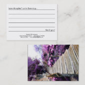 wisteria trap-briefkaart visitekaartje (Voorkant / Achterkant)