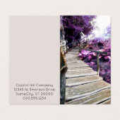 wisteria traplat visitekaartje (Buitenkant ongevouwen)