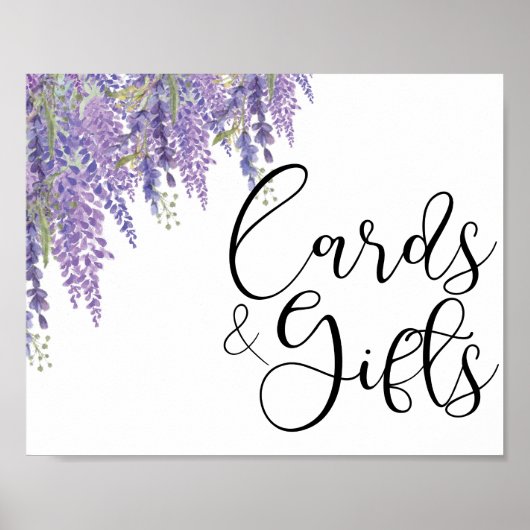 Wisteria tree Wedding Cards en Gifts Poster (Voorkant)