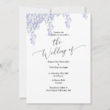 Wisteria Trouw Uitnodiging