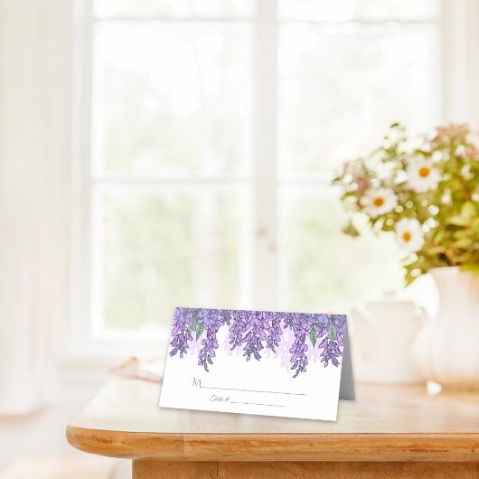 Wisteria Tuin Huwelijksreceptie Plaatskaartje