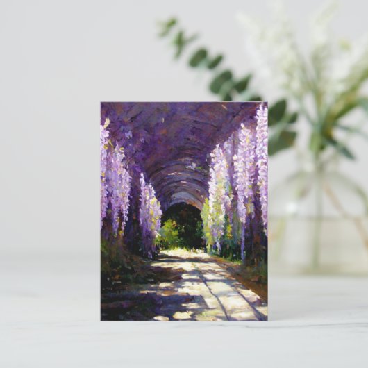 Wisteria-tunnel Briefkaart (Staand voorkant)