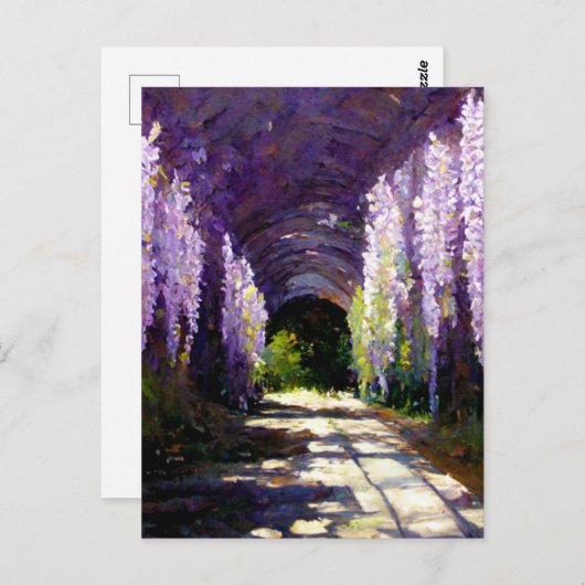 Wisteria-tunnel Briefkaart (Voorkant / Achterkant)