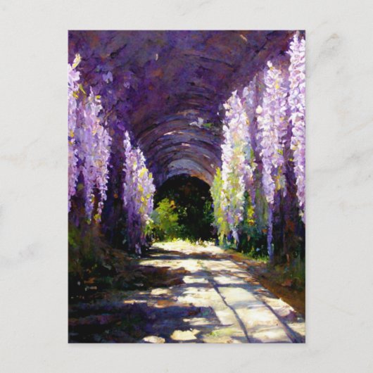Wisteria-tunnel Briefkaart (Voorkant)