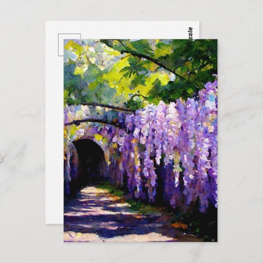 Wisteria-tunnel Briefkaart (Voorkant / Achterkant)