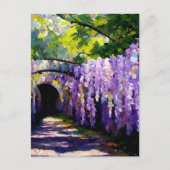Wisteria-tunnel Briefkaart (Voorkant)