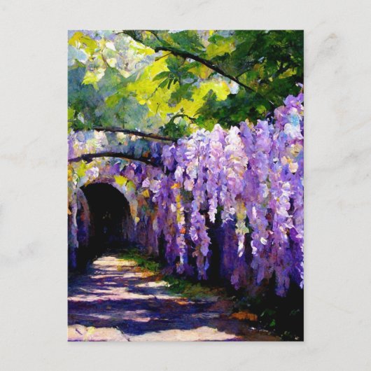 Wisteria-tunnel Briefkaart (Voorkant)