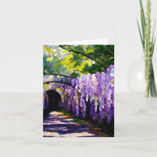 Wisteria-tunnel Notitiekaartje (Voorkant)