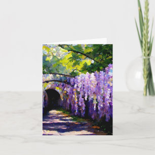 Wisteria-tunnel Notitiekaartje
