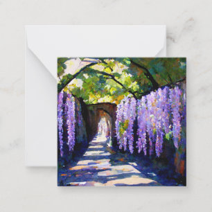 Wisteria-tunnel Notitiekaartje
