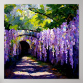 Wisteria-tunnel Poster (Voorkant)