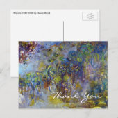 Wisteria van Claude Monet, bedankt Briefkaart (Voorkant / Achterkant)