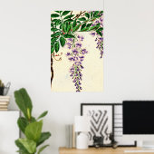 Wisteria Vine Blooms 1870 Poster (Thuiskantoor)