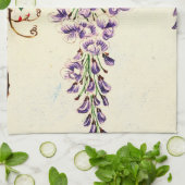 Wisteria Vine Blooms 1870 Theedoek (Gevouwen)