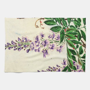 Wisteria Vine Blooms 1870 Theedoek