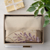 Wisteria Vine Purple Flowers Hummingbird Decoupage Tissuepapier (Geschenk)