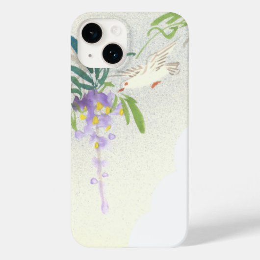  Wisteria Vogel Aziatische Stijl Case-Mate iPhone Case (Achterkant)