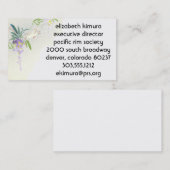  Wisteria Vogel Aziatische stijl Visitekaartjes (Voorkant / Achterkant)