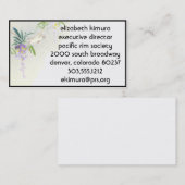  Wisteria Vogel Aziatische stijl Visitekaartjes (Voorkant / Achterkant)