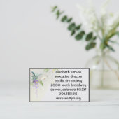  Wisteria Vogel Aziatische stijl Visitekaartjes (Staand voorkant)