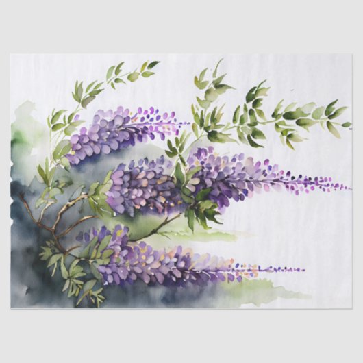 Wisteria Wafting in de Zonlicht Decoupage Tissuepapier (Voorkant)