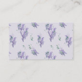 Wisteria Waterverf Baby shower Books for Baby Informatiekaartje (Achterkant)