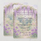 Wisteria Wedding Arch in een zomertuin Kaart (Voorkant / Achterkant)