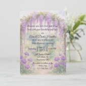 Wisteria Wedding Arch in een zomertuin Kaart (Staand voorkant)