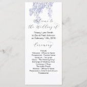 Wisteria Wedding Programme Programmakaart (Voorkant)